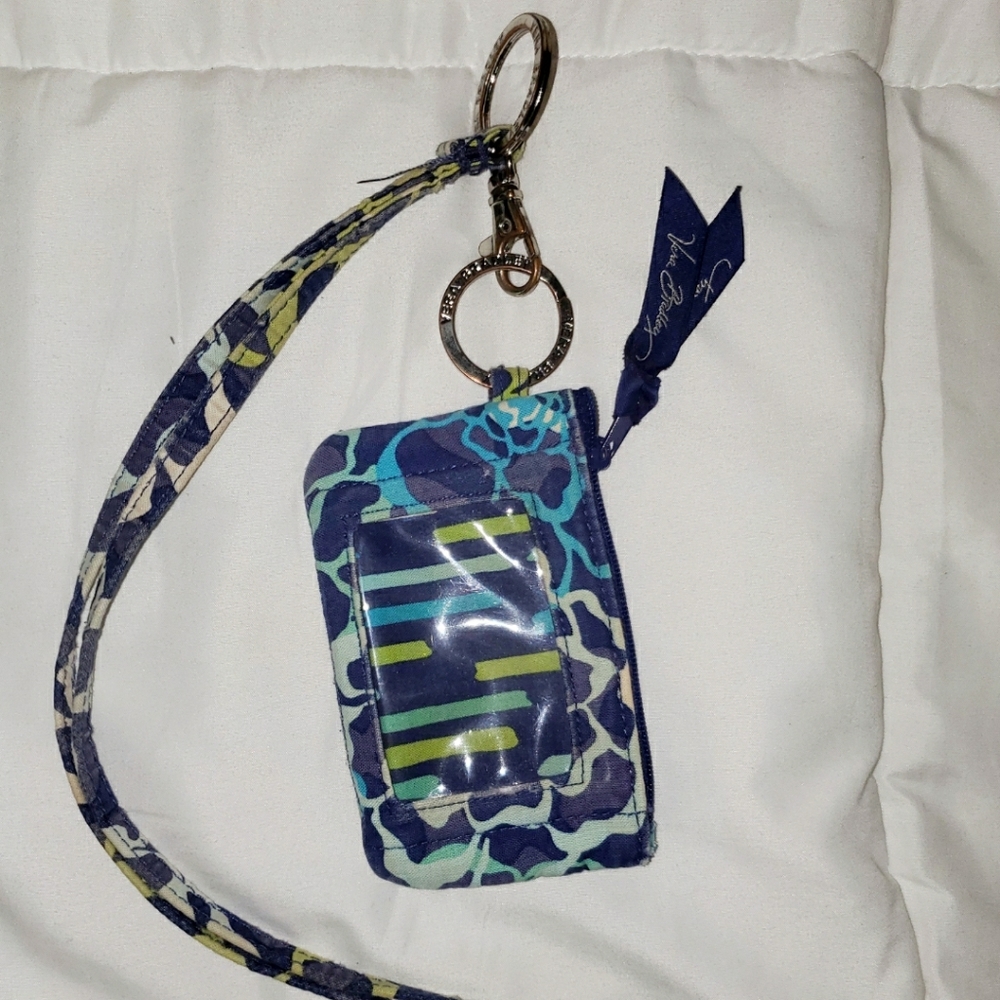 Vera Bradley Zip ID Case and Lanyard
